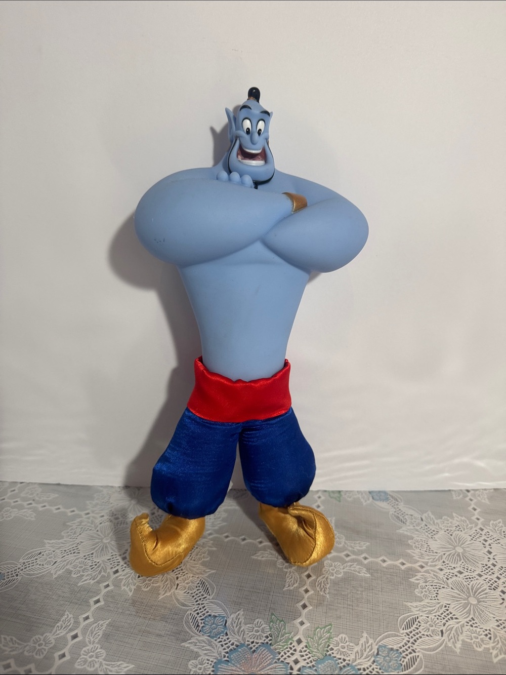 Disney Aladdin Classic Genie Plush Vinyl Doll Disney Store Exclusive 12”